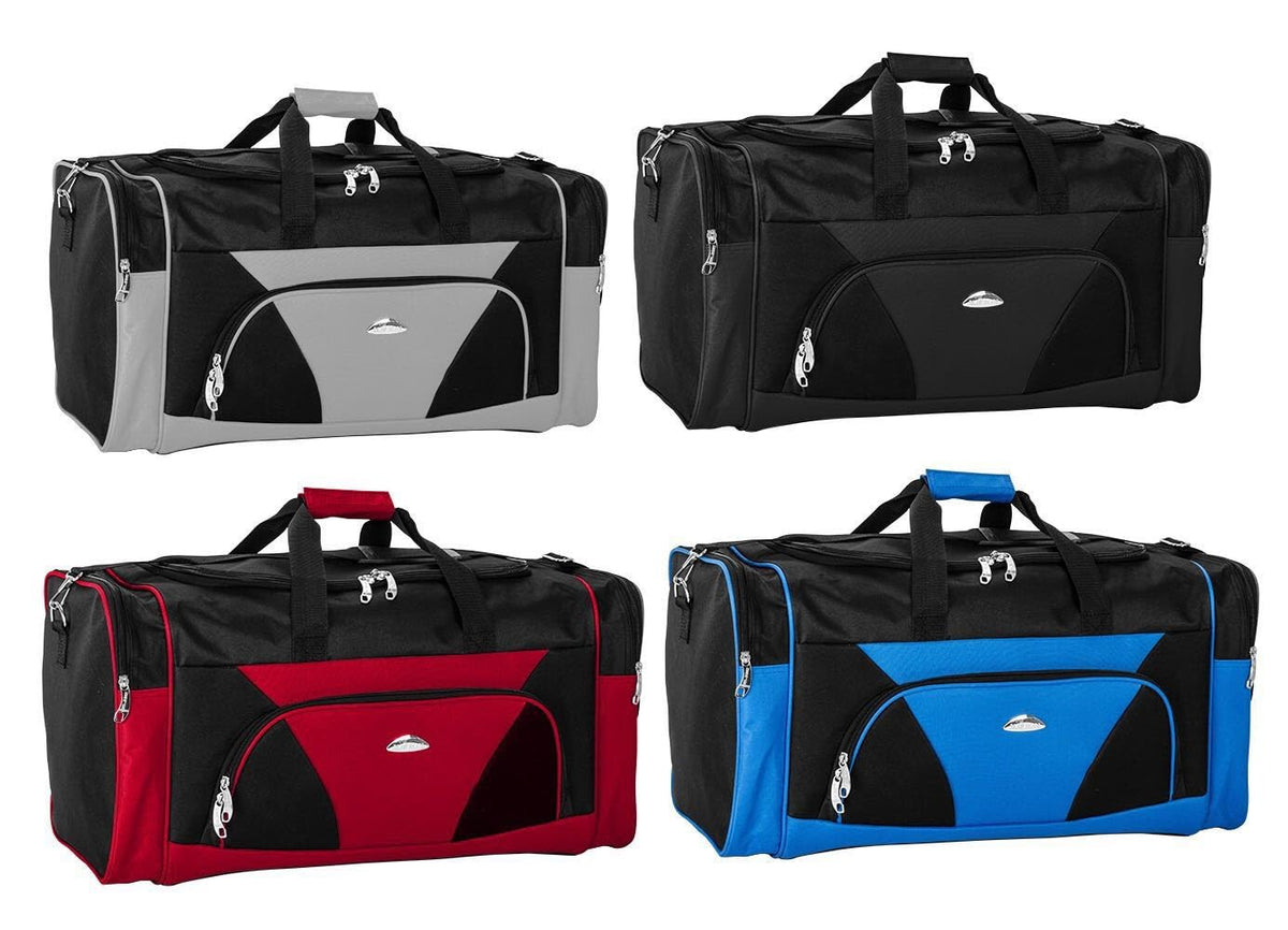 Ezzyrol Holdall Duffel Bag in Black n Red