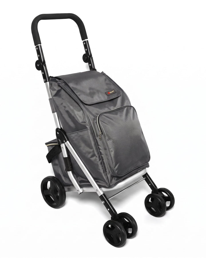 Ezzyrol 50L Folding Shopping Trolley in Grey