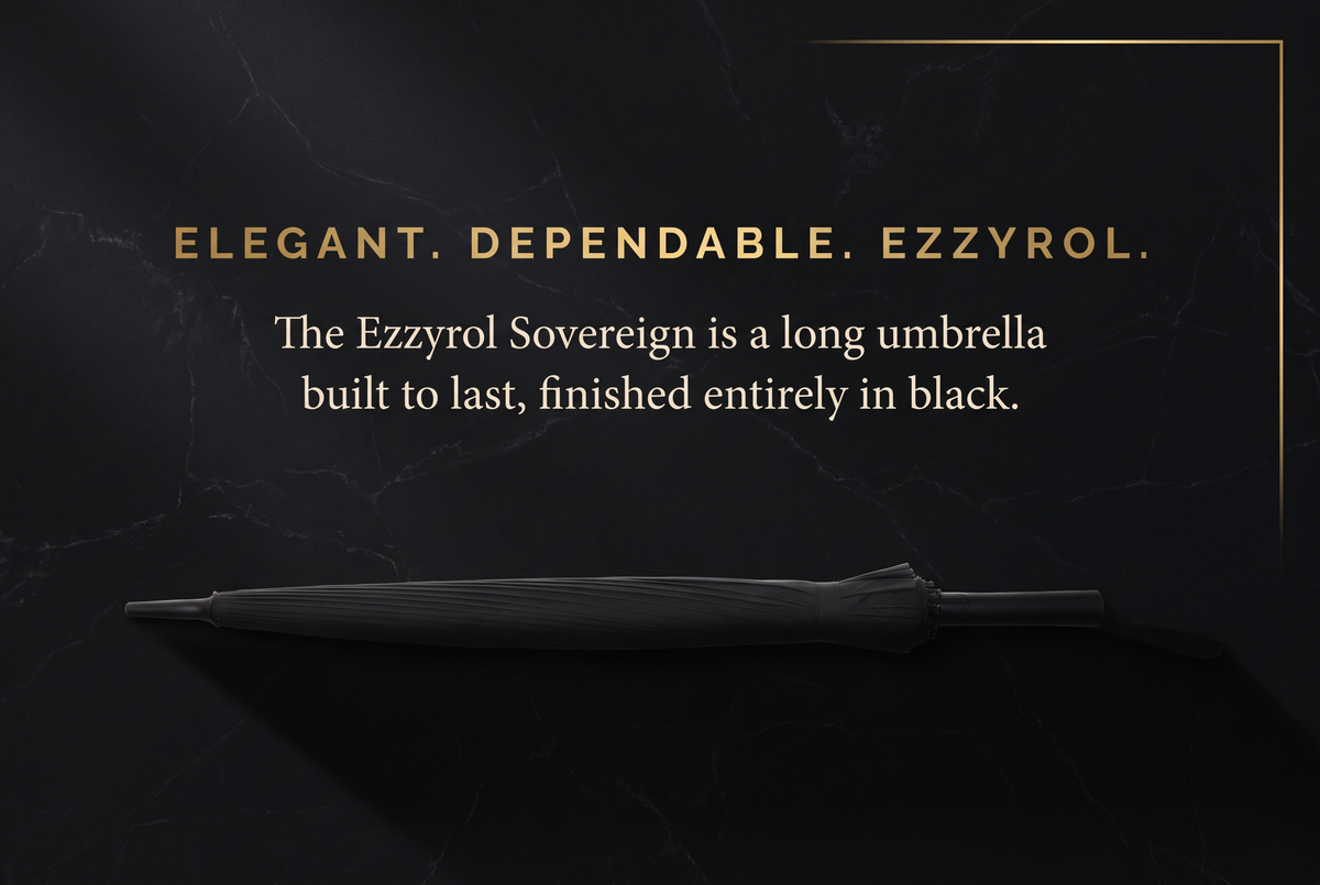 The Ezzyrol Sovereign, a long umbrella built to last