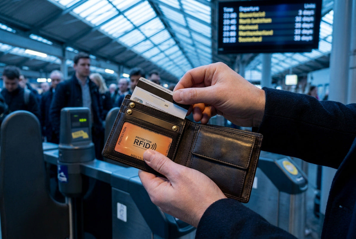 Ticket barrier blue morning