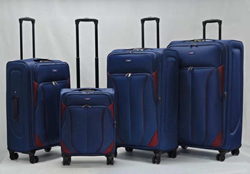 Ezzyrol Luggage 8-Wheel Expandable Lightweight Silky Material suitcase