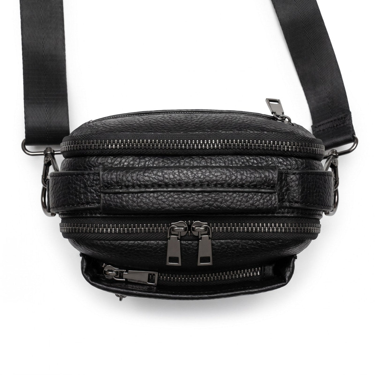 JUSTPACK Tandem crossbody bag, top down view