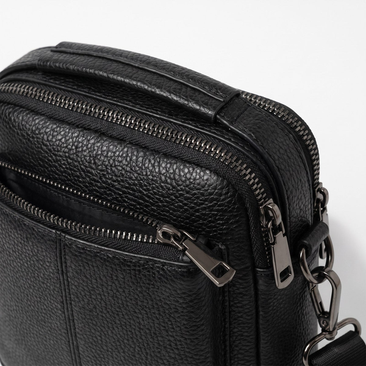 JUSTPACK Tandem crossbody bag, top zips detail