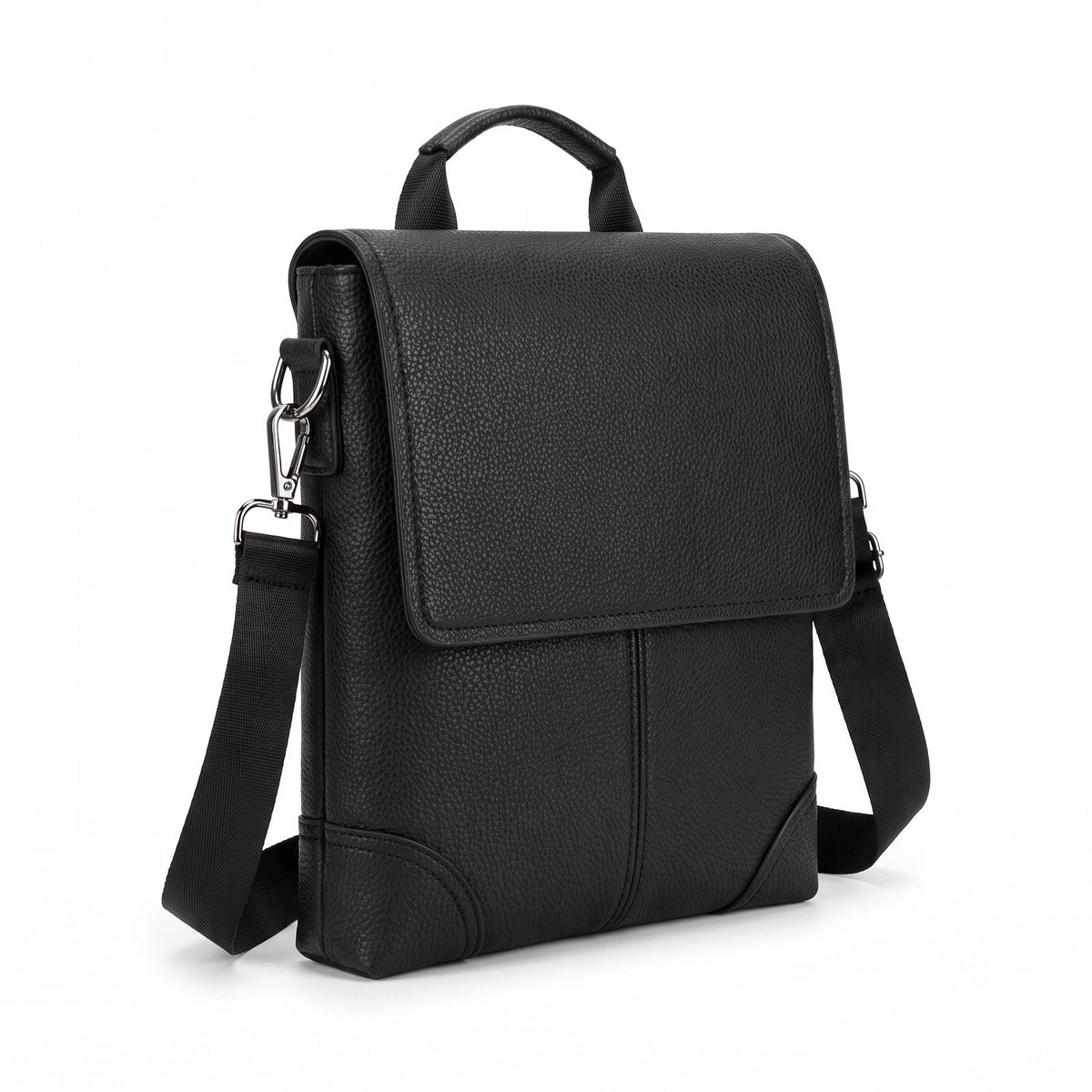 JUSTPACK Pebble flap-over messenger, front 3 4