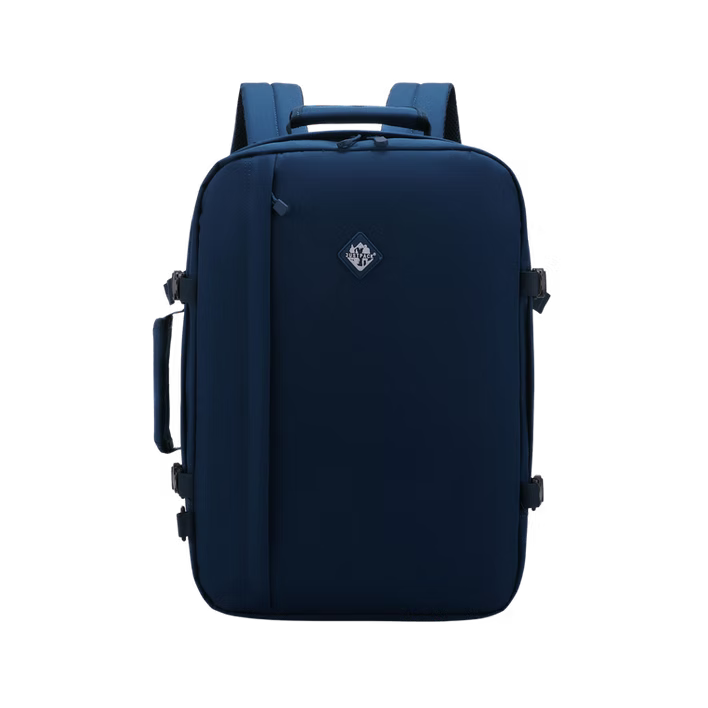 JustPack classic Backpack/ laptop bag/ school Backpack / Travel cabin and underseat Bag, in navy, Cabin inch