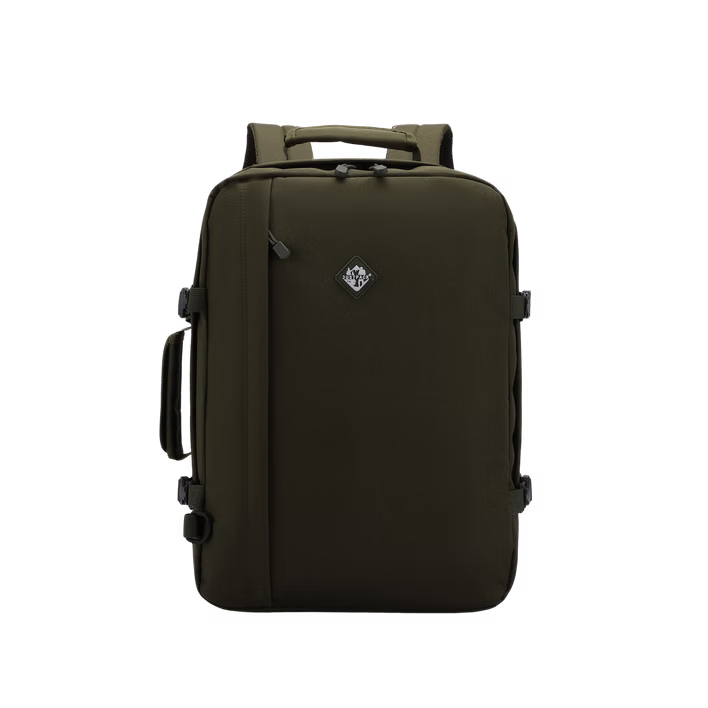 JustPack classic Backpack/ laptop bag/ school Backpack / Travel cabin and underseat Bag, in green, Cabin inch
