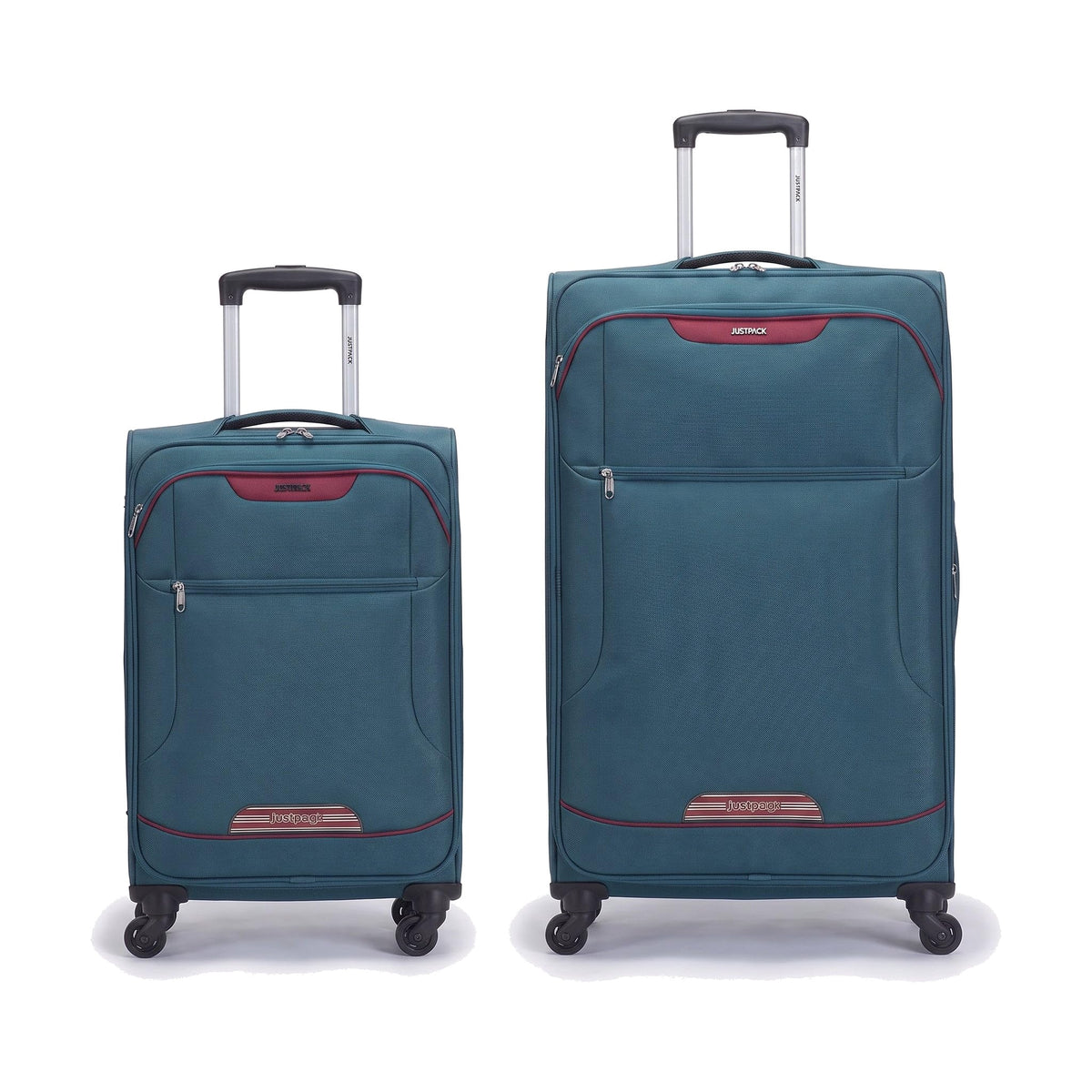 Kite soft shell luggage set of 2 in Teal: 18 inch underseat and 28 inch