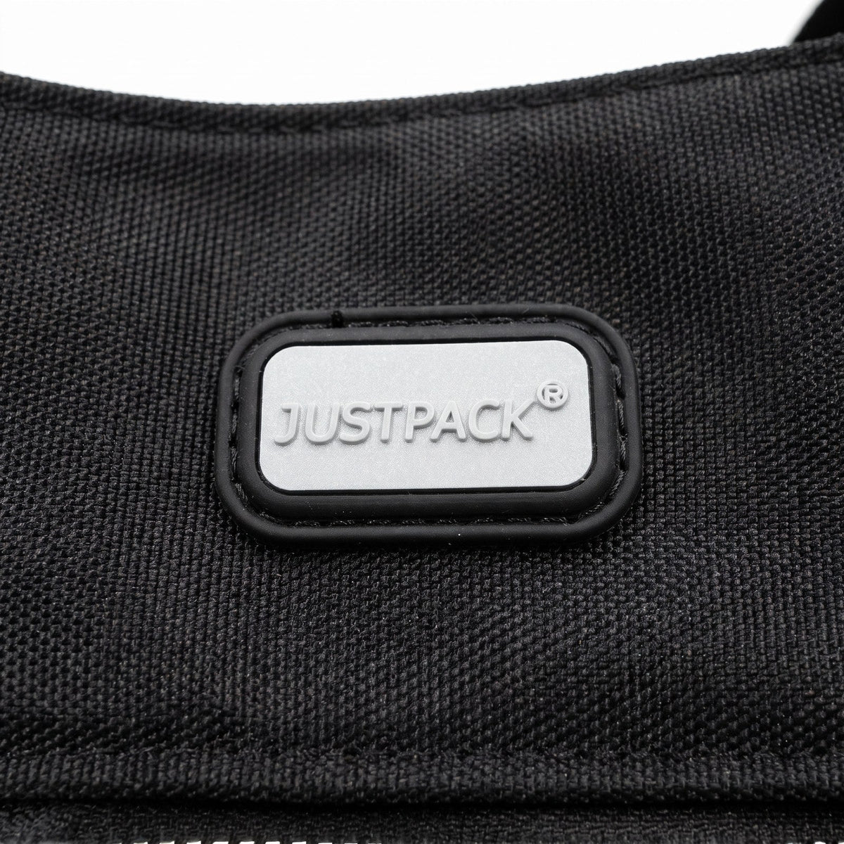 JUSTPACK Market shopper tote, branding badge