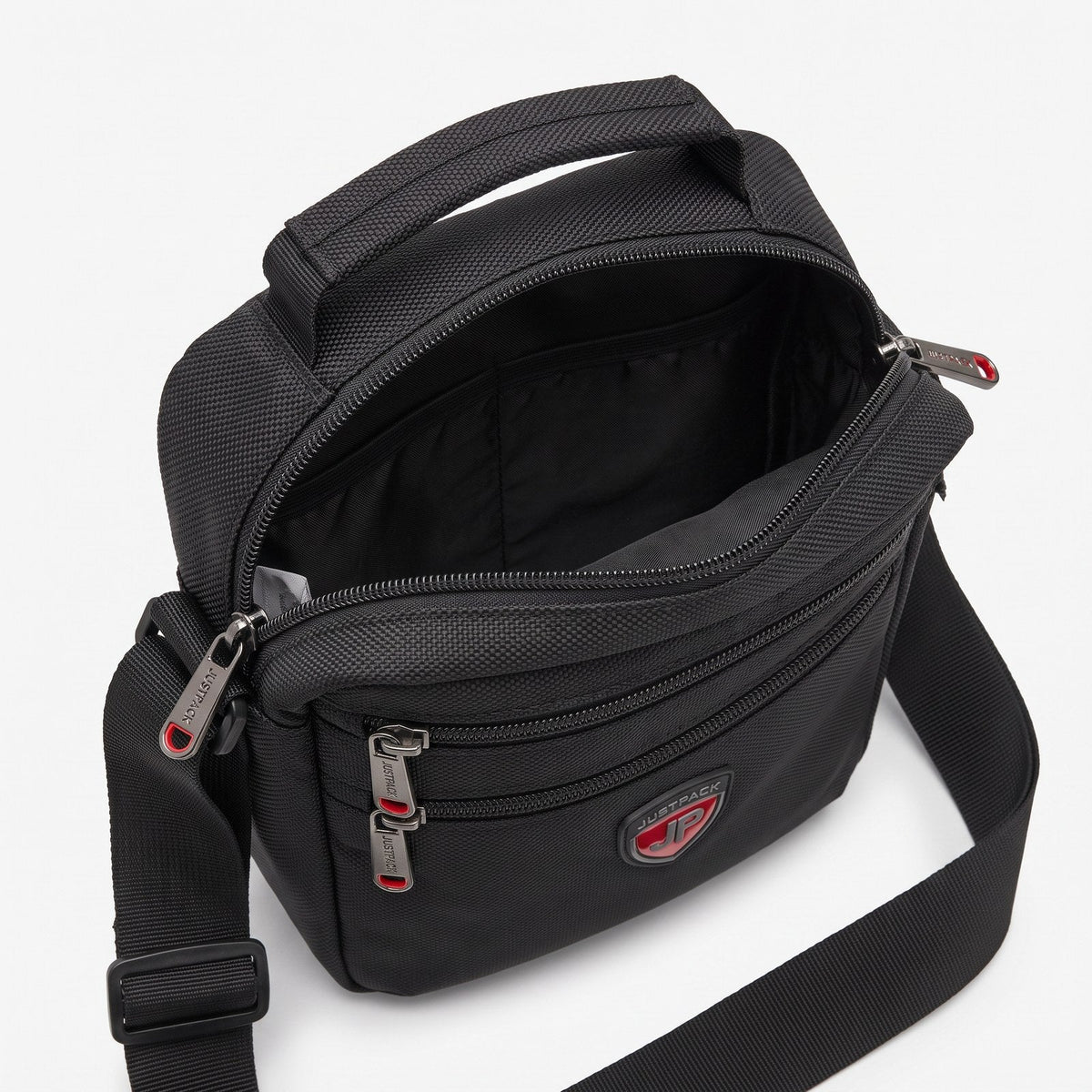 JUSTPACK Runner crossbody, main compartment open