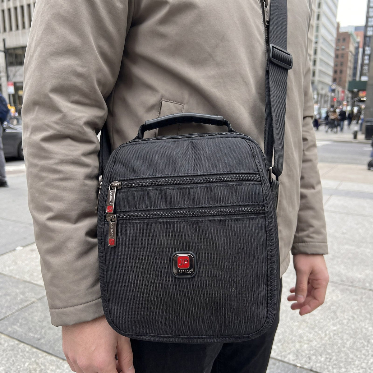 JUSTPACK Runner crossbody, worn crossbody