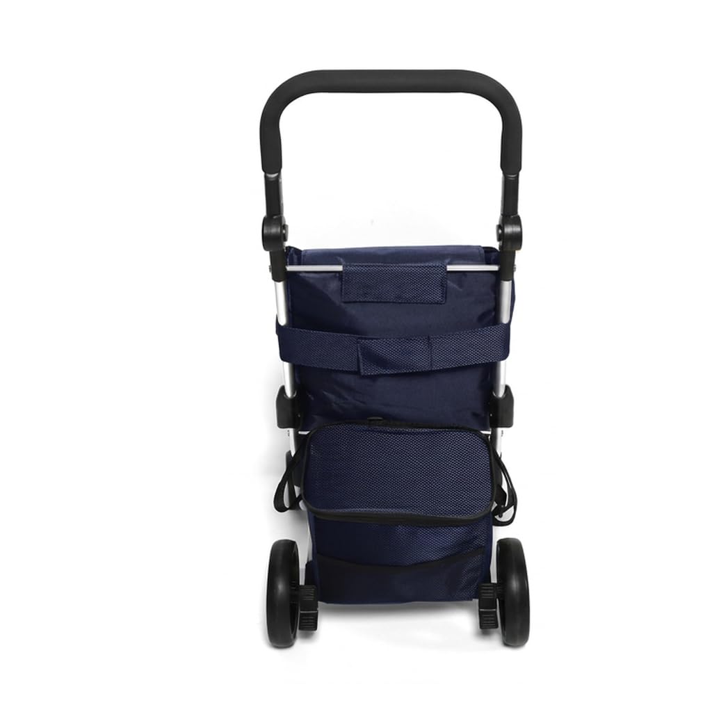 Ezzyrol 50L Folding Shopping Trolley in Navy