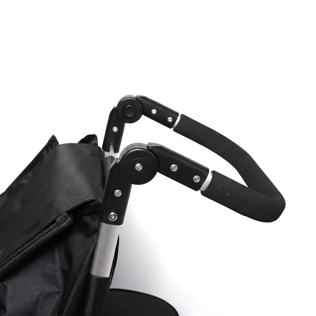 Ezzyrol 50L Folding Shopping Trolley in Black