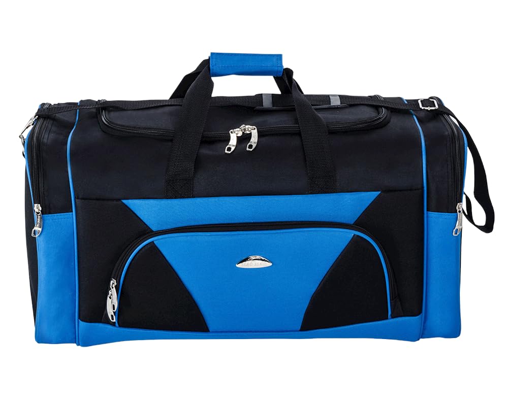 Ezzyrol Holdall Duffel Bag in Black n Blue