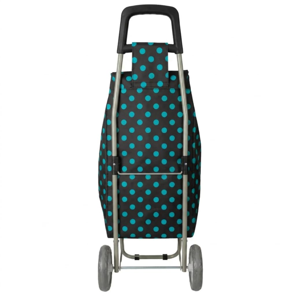 Ezzyrol 45L Heavy-Duty Folding Shopping Trolley in Black
