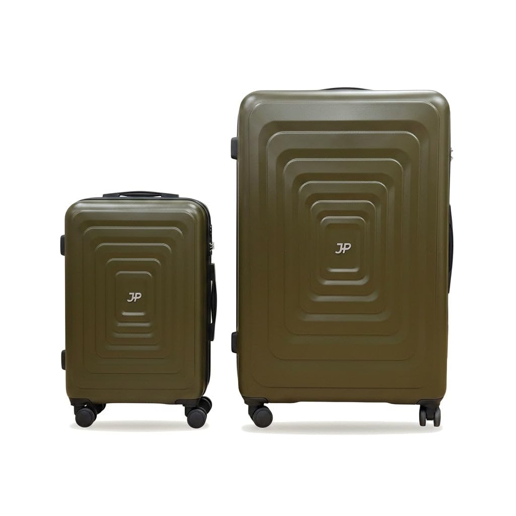 JustPack 8888 Squares ABS Hard Shell Suitcase & Nesting Sets in Green
