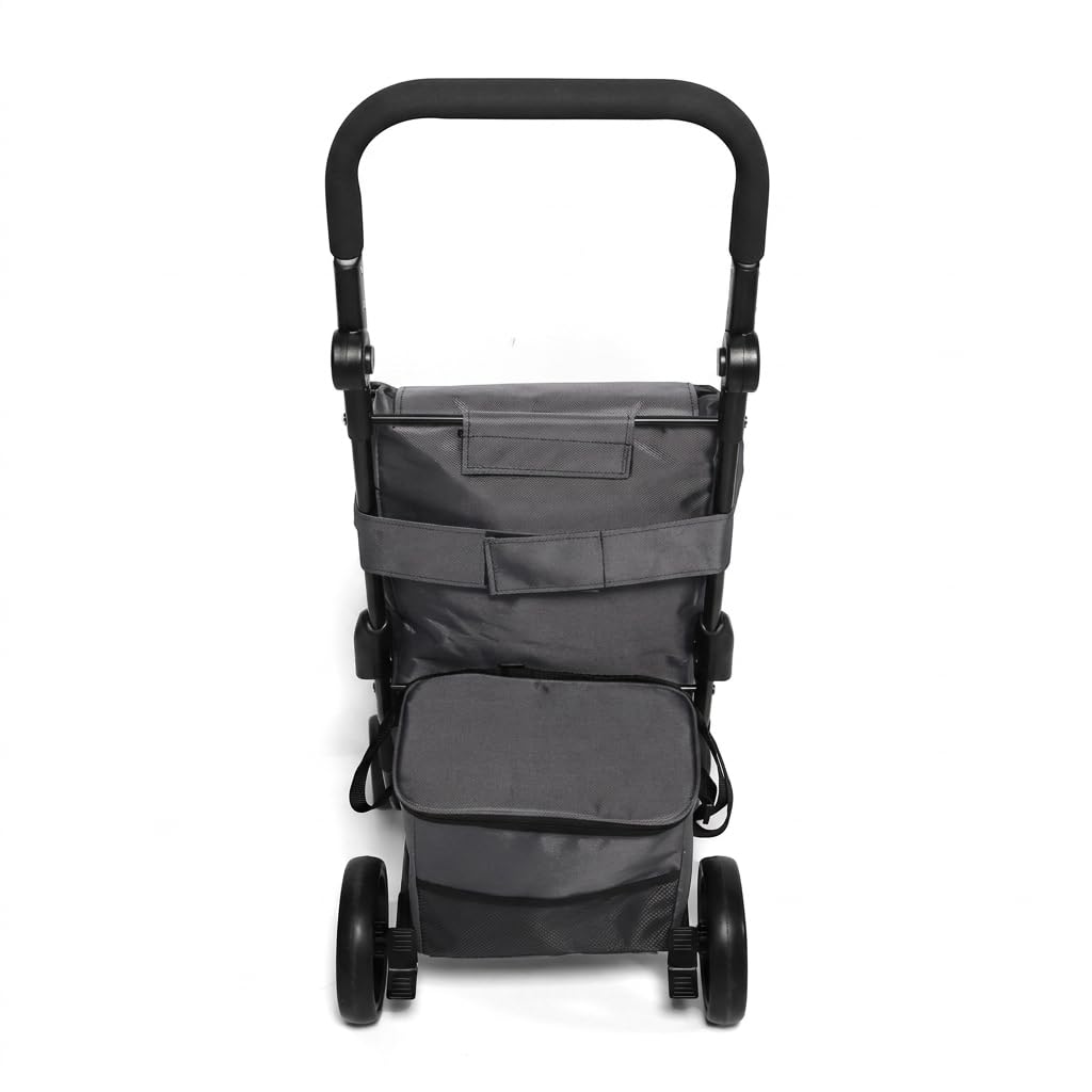 Ezzyrol 50L Folding Shopping Trolley in Grey