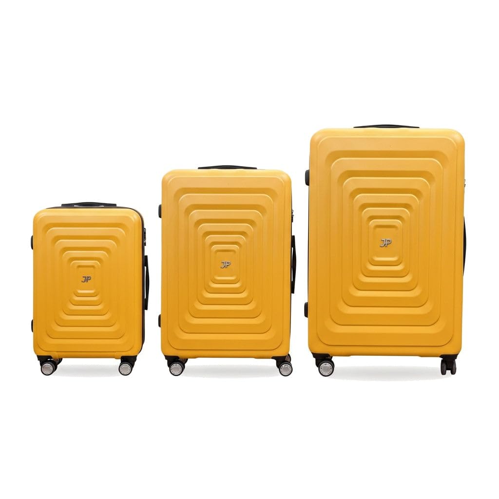 JustPack 8888 Squares ABS Hard Shell Suitcase & Nesting Sets in Yellow