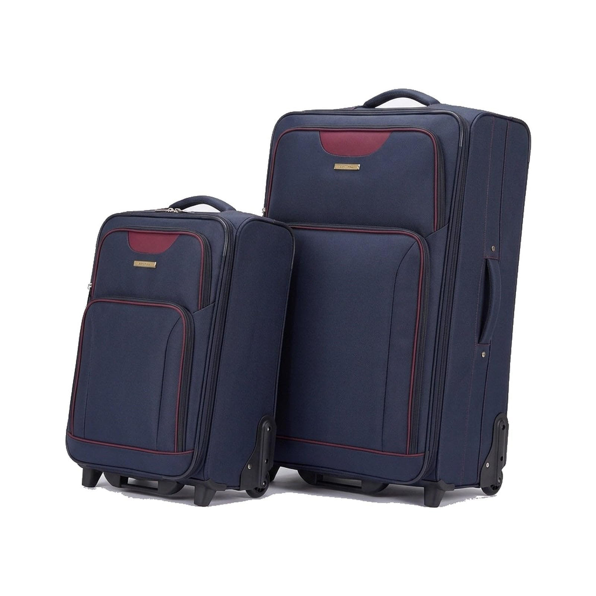 Ezzyrol Inline Expandable Luggage Set in Navy, Set of 2