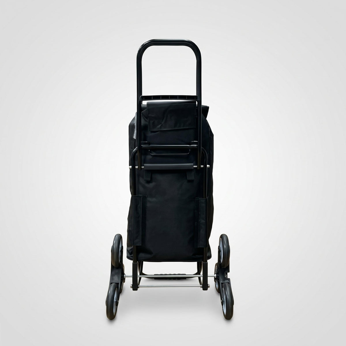 Ezzyrol 74L 6-Wheel Stair-Climber Shopping Trolley in Black