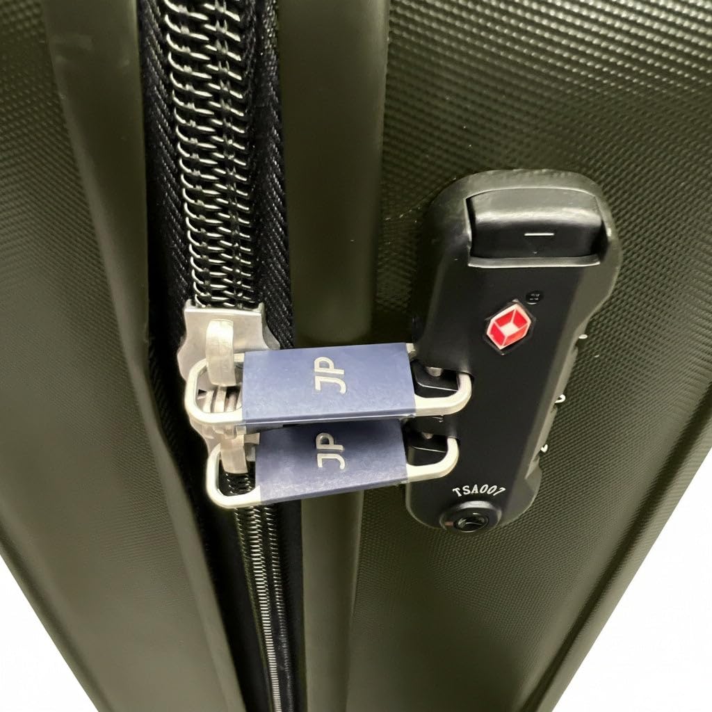 JustPack 8888 Squares ABS Hard Shell Suitcase & Nesting Sets in Green