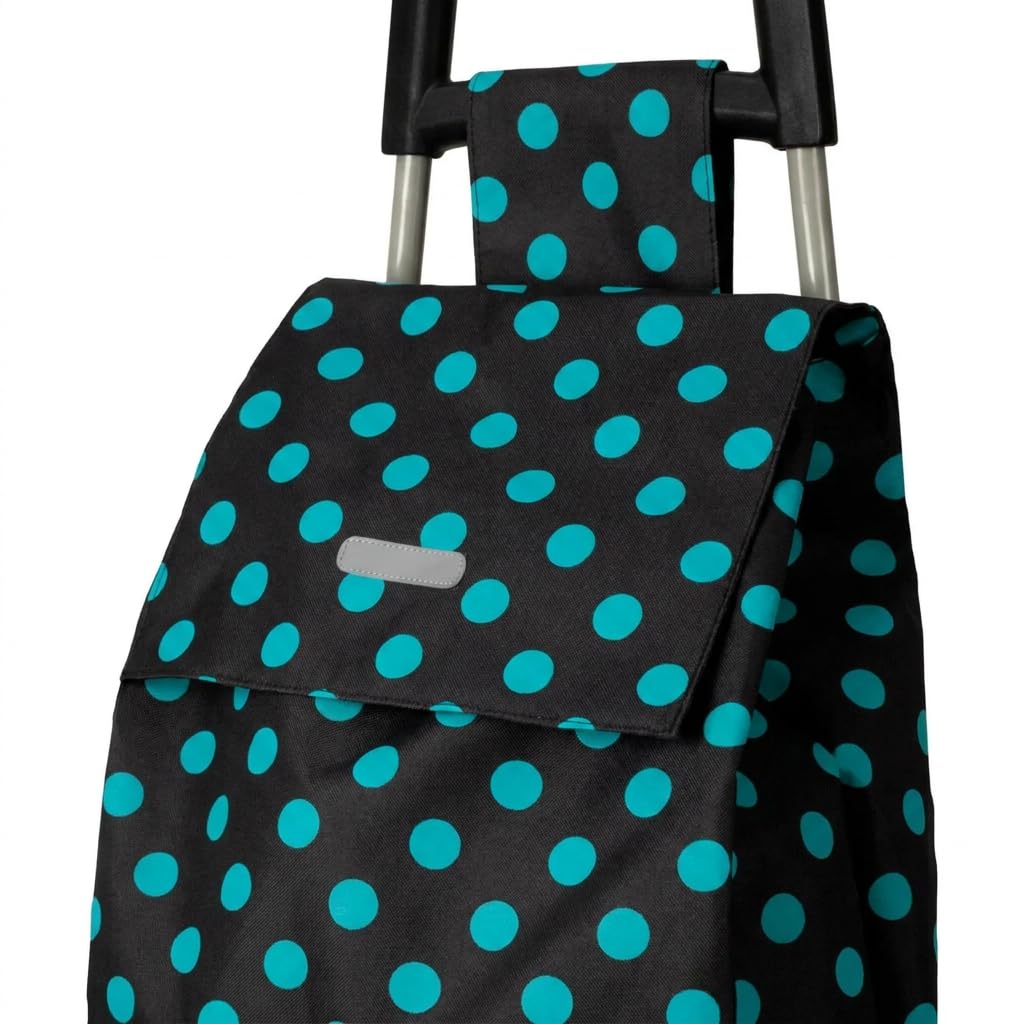 Ezzyrol 45L Heavy-Duty Folding Shopping Trolley in Black