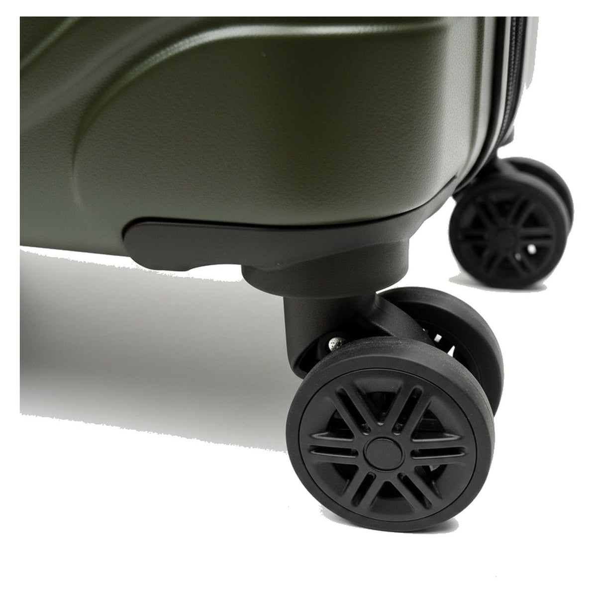 Ezzyrol Flint Ribbed Hard Shell Suitcase in Army Green