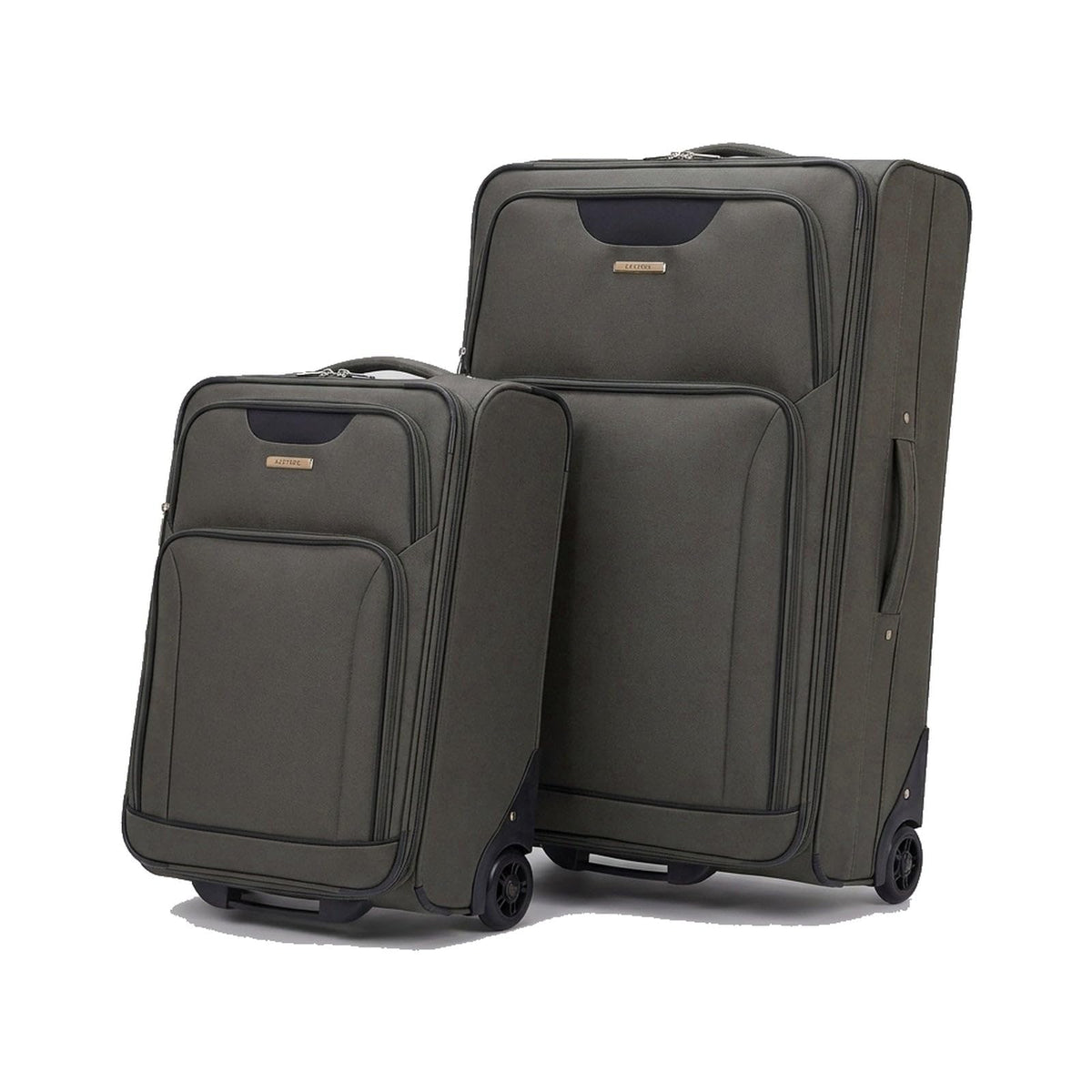 Ezzyrol Inline Expandable Luggage Set in Olive, Set of 2