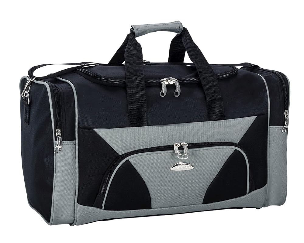 Ezzyrol Holdall Duffel Bag in Black n Grey