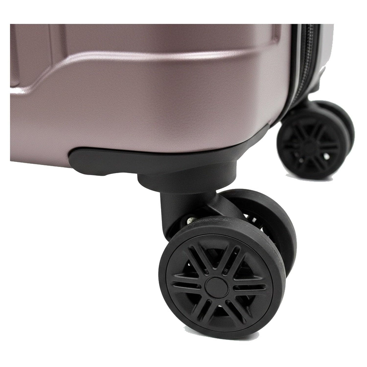 Ezzyrol Flint Ribbed Hard Shell Suitcase in Plum