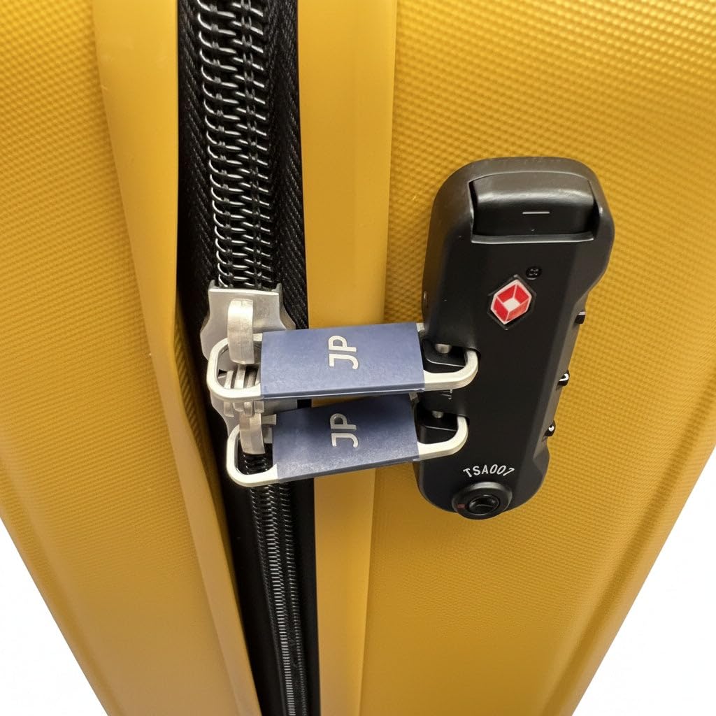 JustPack 8888 Squares ABS Hard Shell Suitcase & Nesting Sets in Yellow