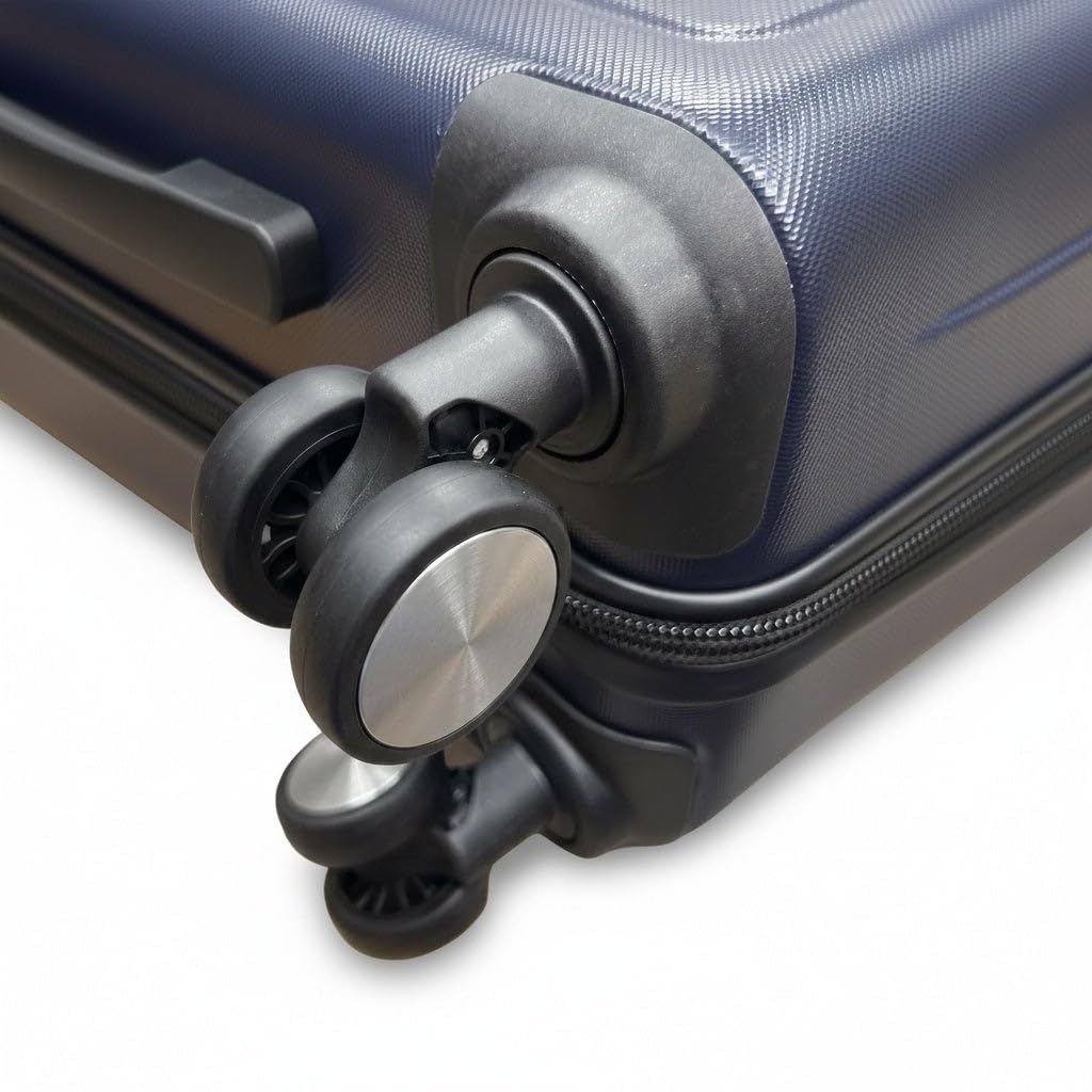 JustPack 8888 Squares ABS Hard Shell Suitcase & Nesting Sets in Navy