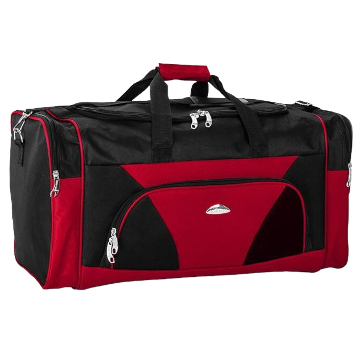 Ezzyrol Holdall Duffel Bag in Black n Red