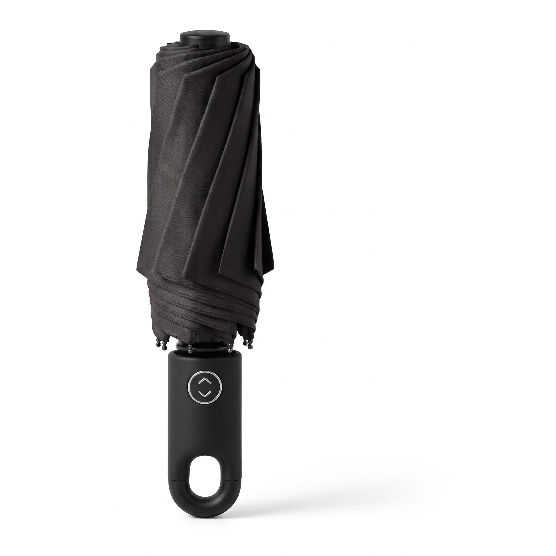 Ezzyrol Snaphook Compact Travel Umbrella - Automatic One-Button Open & Close in Black