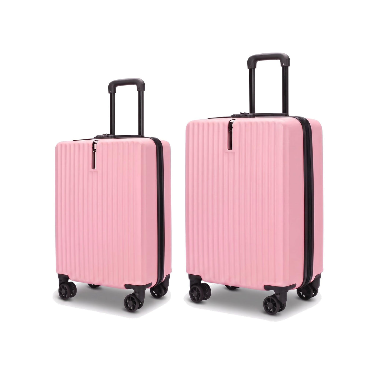 Justpack Lattice Hard Shell Underseat and Cabin Suitcase in Pink