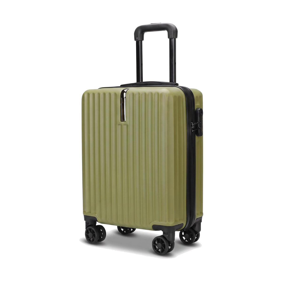 Justpack Lattice Hard Shell Underseat and Cabin Suitcase in Green
