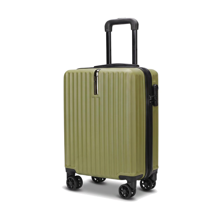 Justpack Lattice Hard Shell Underseat and Cabin Suitcase in Green