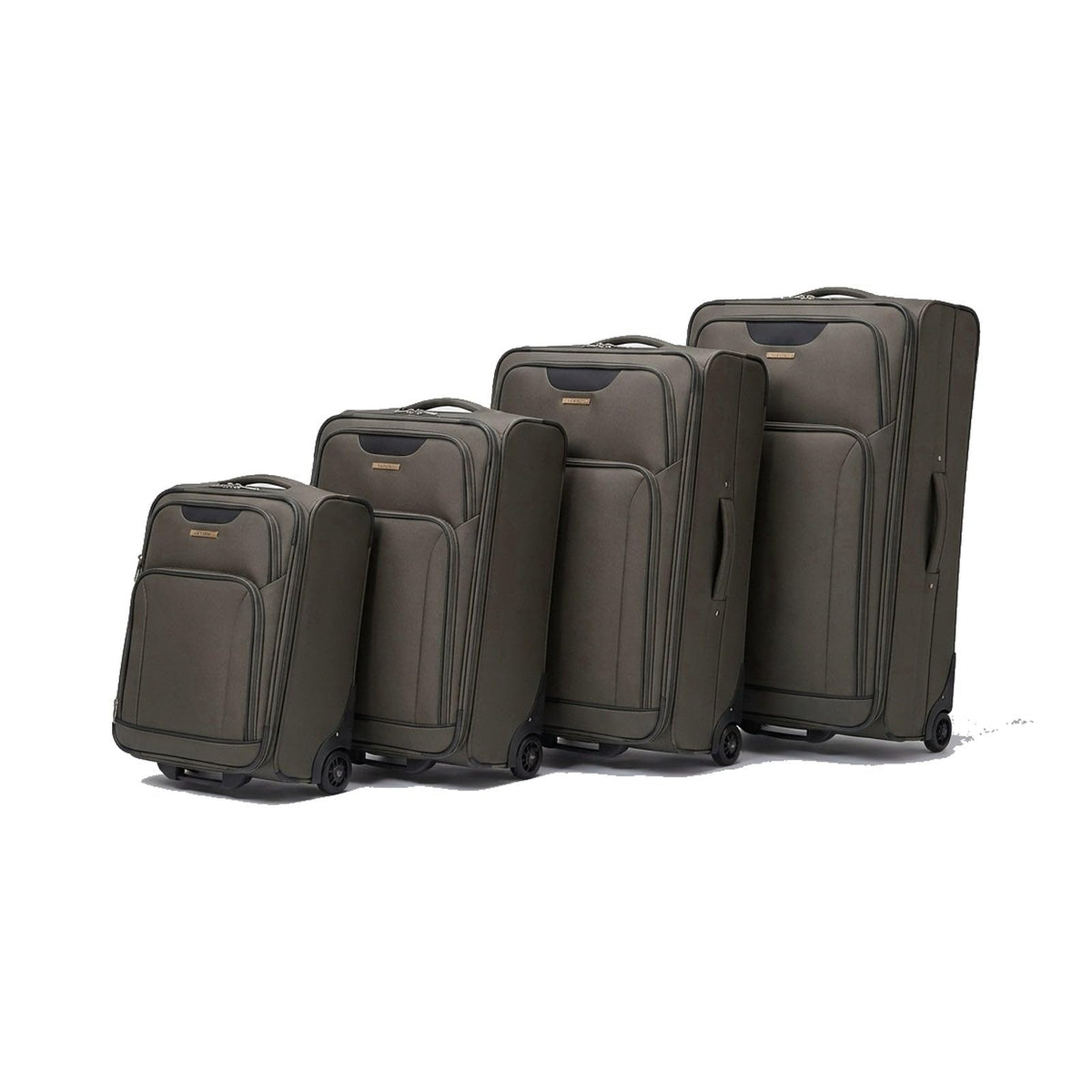 Ezzyrol Inline Expandable Luggage Set in Olive, Set of 4