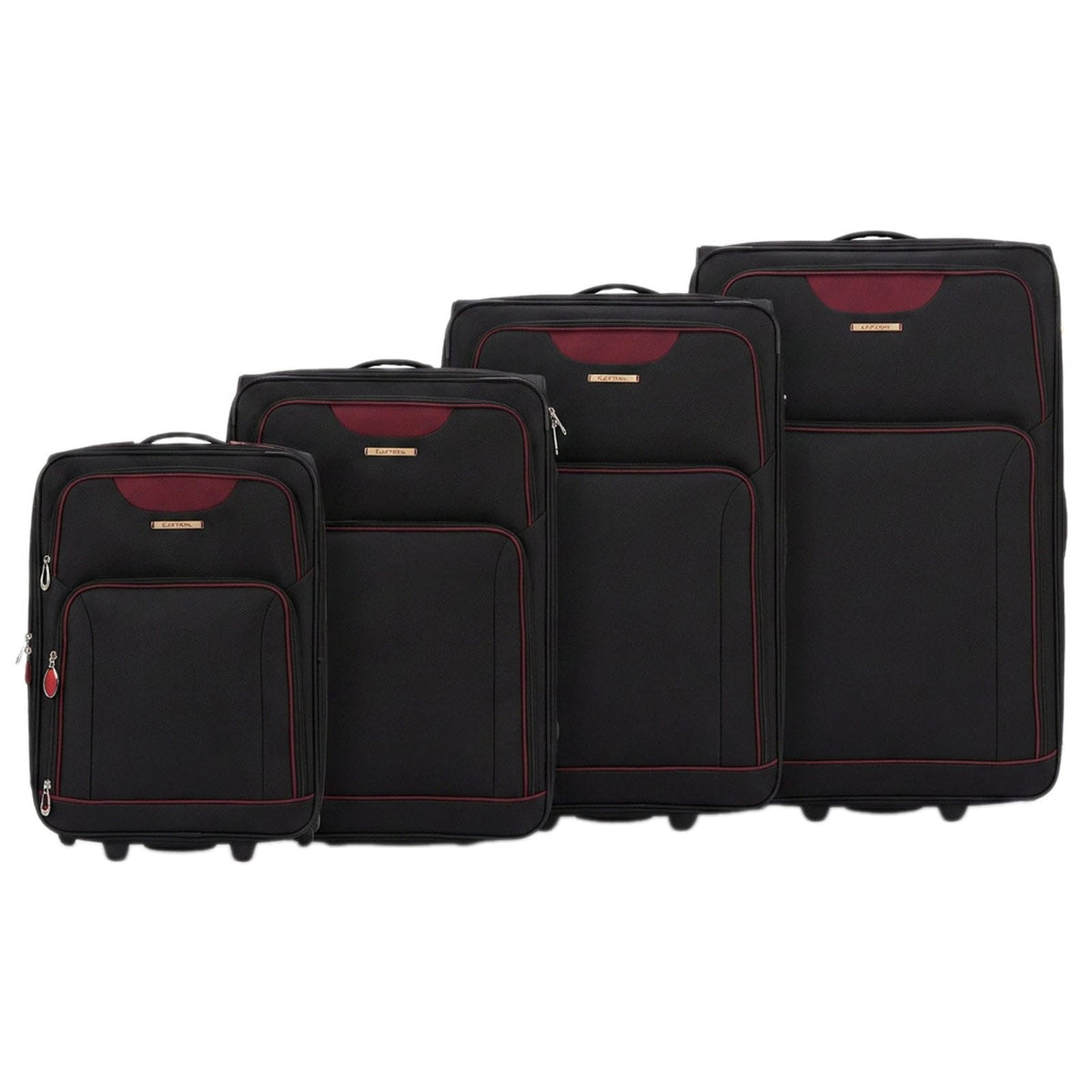 Ezzyrol Inline Lightweight Expandable Suitcase in Black