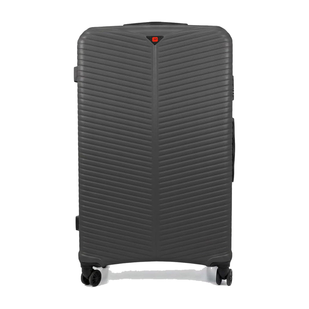 Ezzyrol Flint Ribbed Hard Shell Suitcase in Grey
