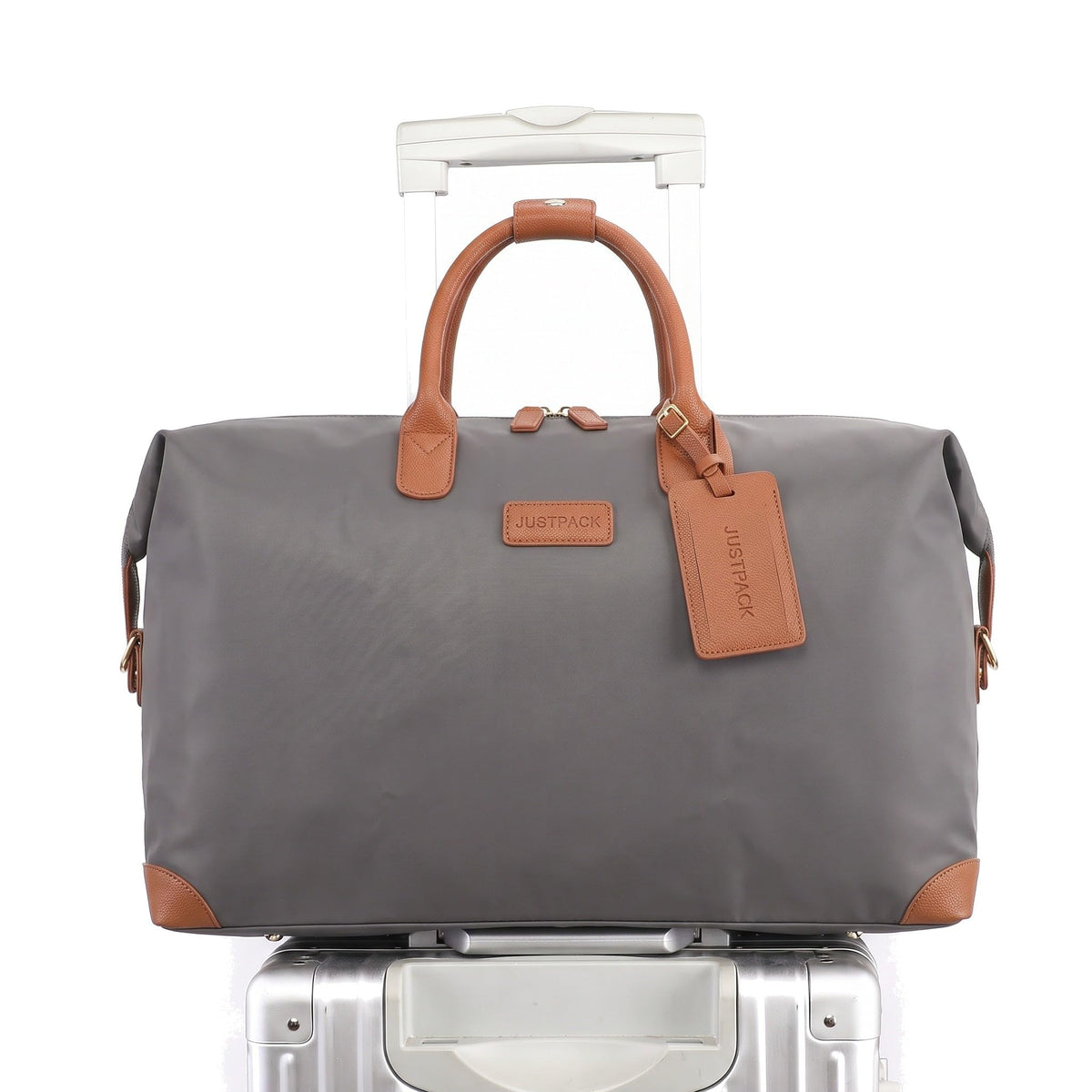JUSTPACK Mayfair Weekender Bag in Grey