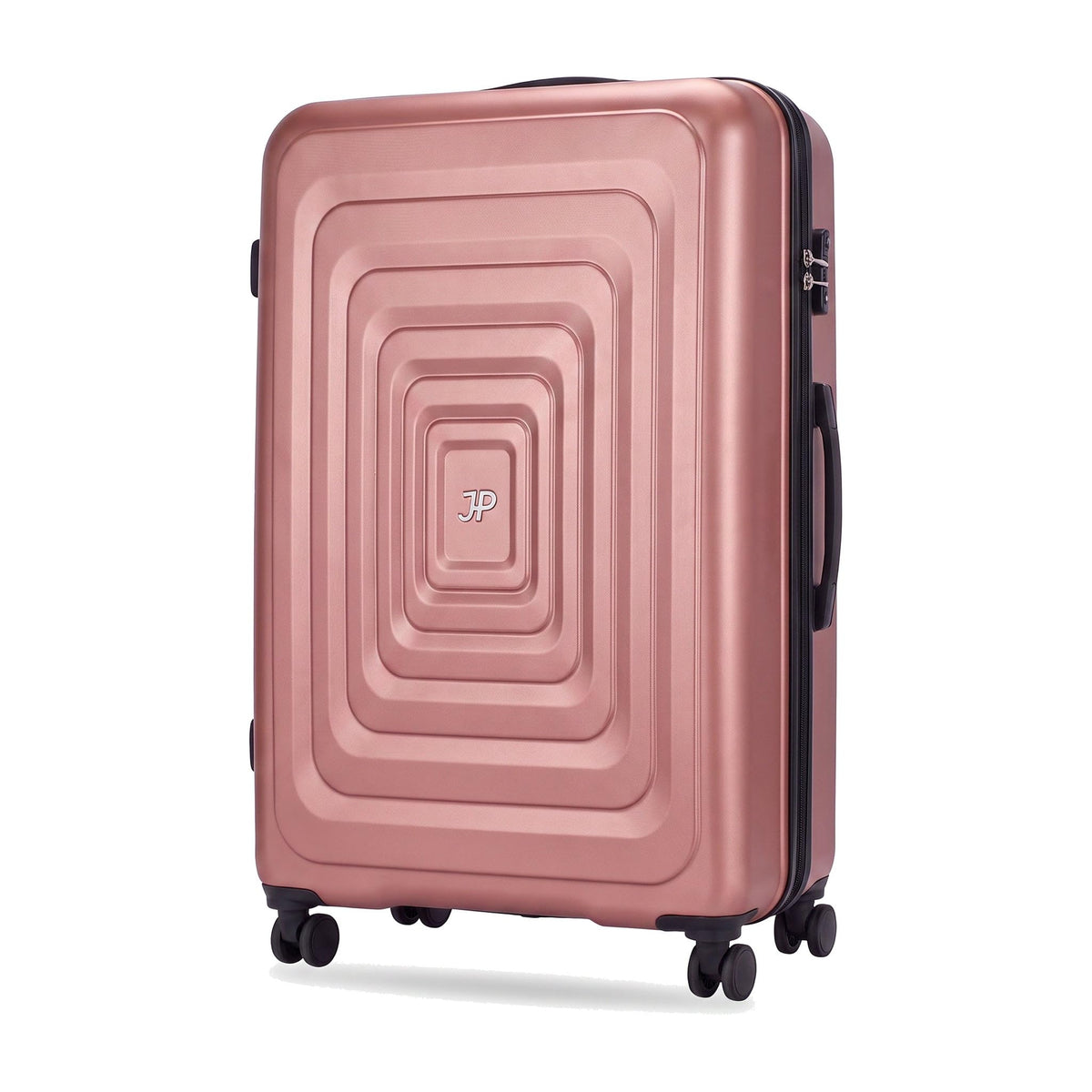 JustPack 8888 Squares ABS Hard Shell Suitcase & Nesting Sets in Rose Gold