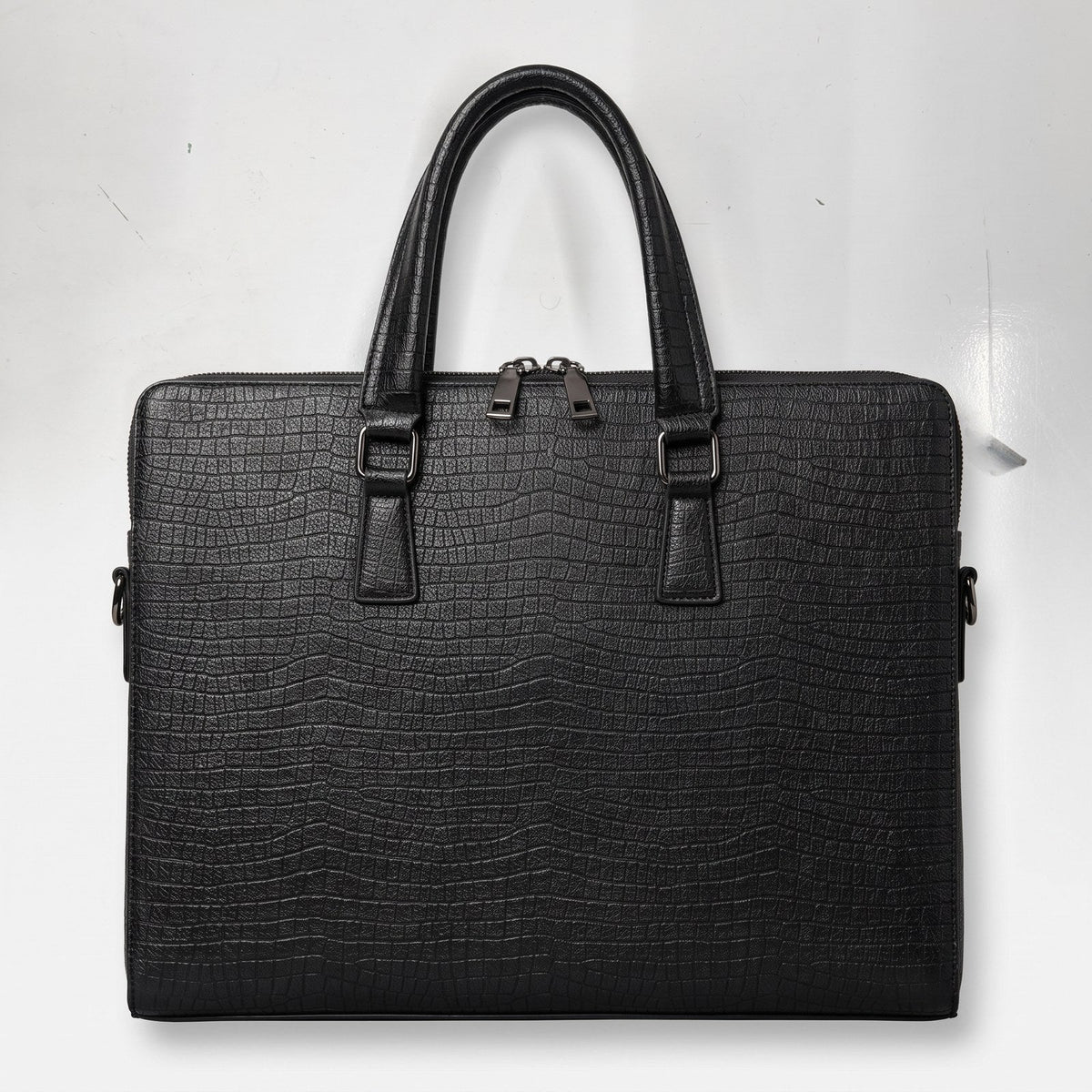 JUSTPACK Basalt briefcase, top down view