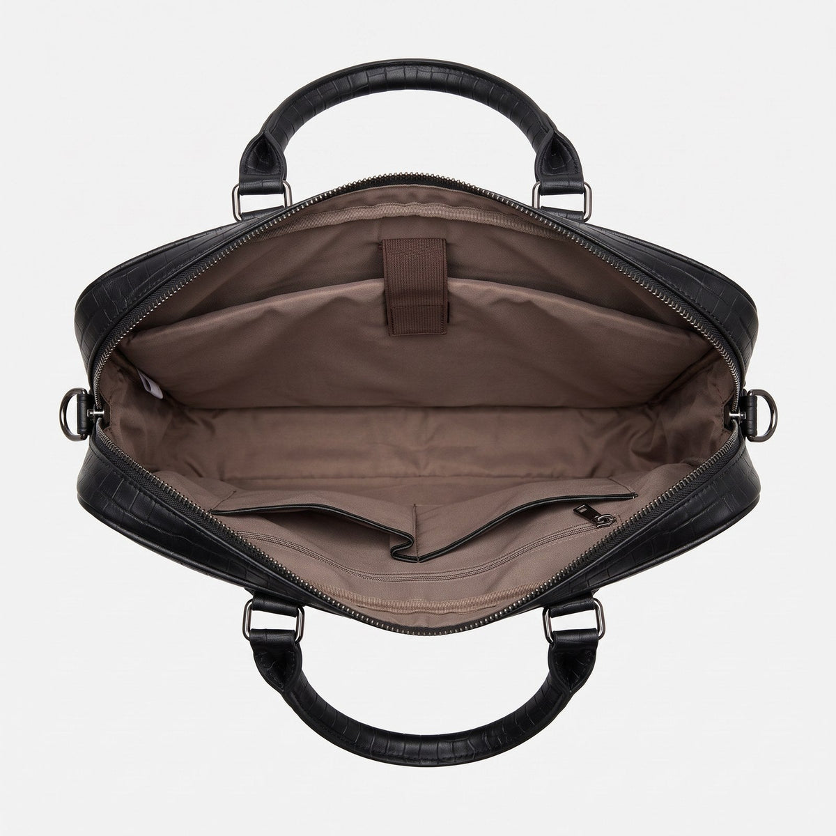 JUSTPACK Basalt briefcase, interior overview