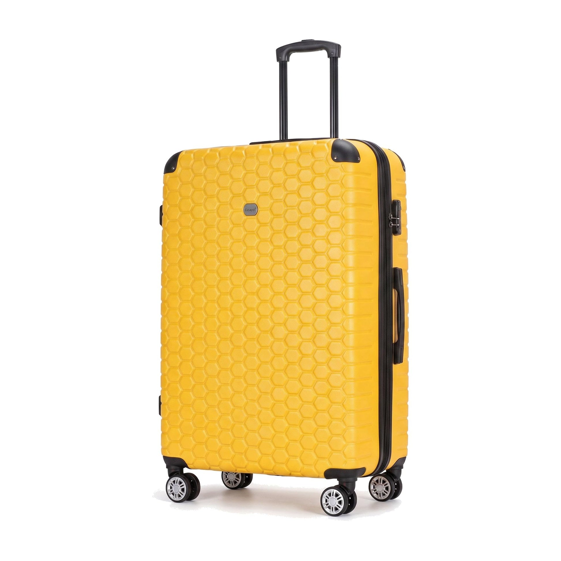 Ezzyrol BLD119 Honeycomb Hard Shell Suitcase Yellow