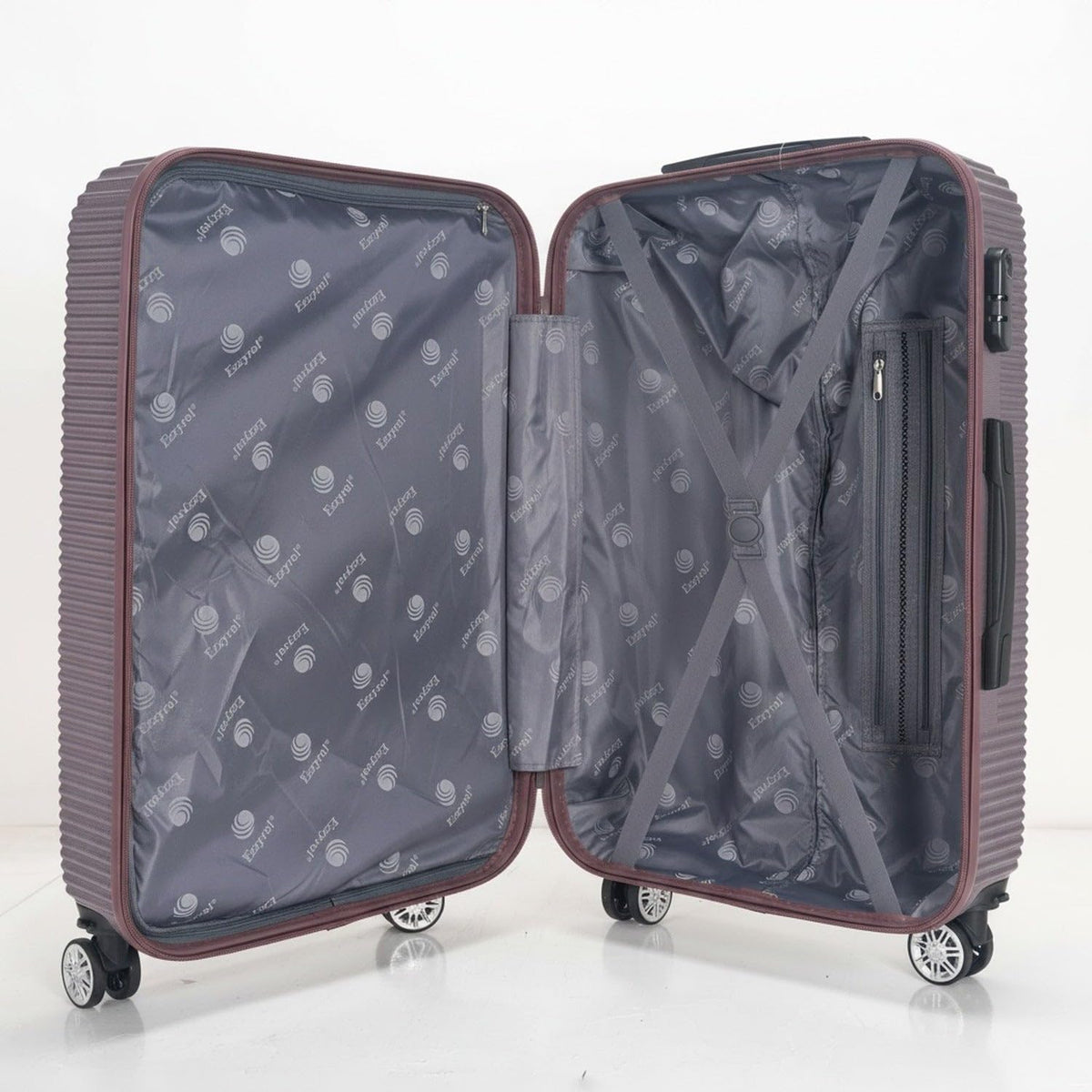 Ezzyrol 8440 ABS Hard Shell Suitcase in Plum