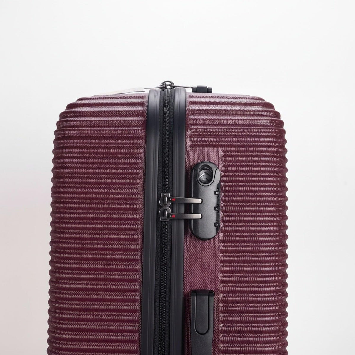 Ezzyrol 8440 ABS Hard Shell Suitcase in Burgundy