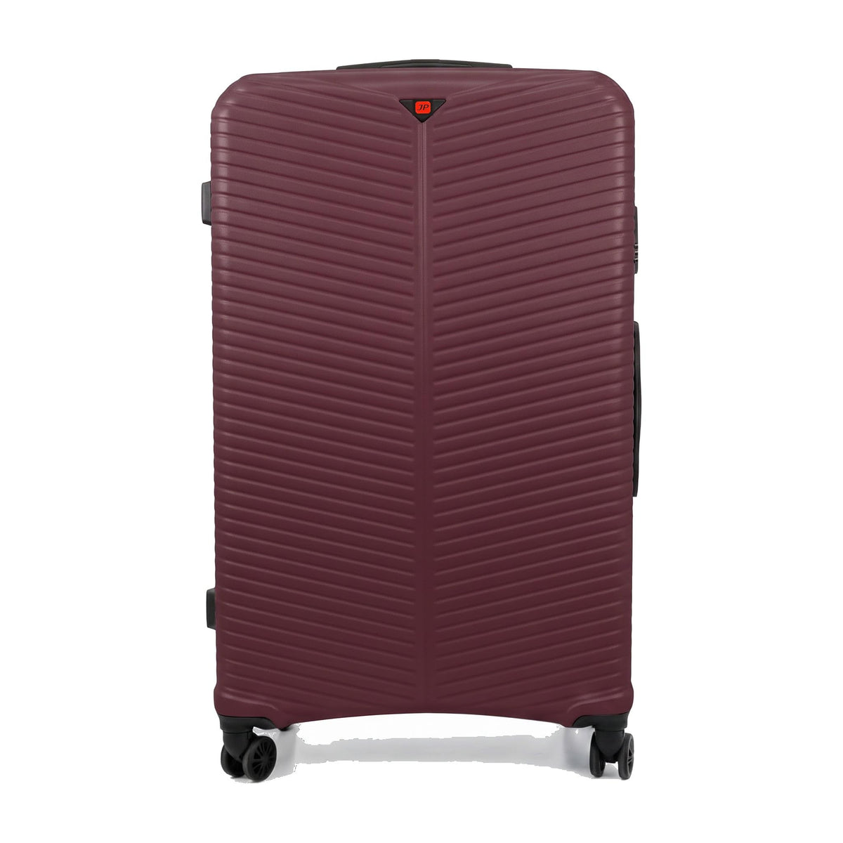 Ezzyrol Flint Ribbed Hard Shell Suitcase in Burgundy