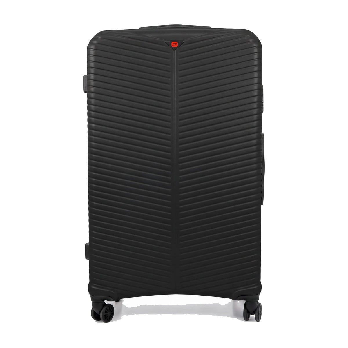 Ezzyrol Flint Ribbed Hard Shell Suitcase in Black