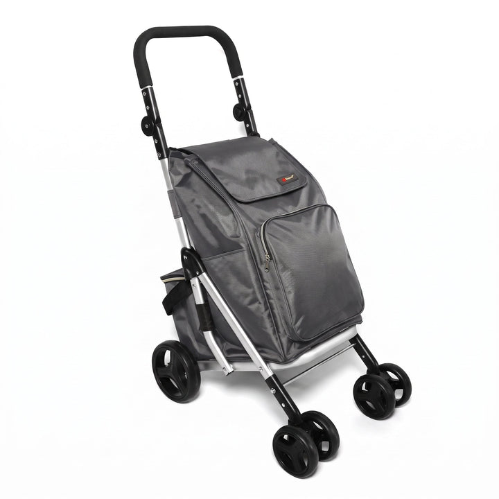 Ezzyrol 50L Folding Shopping Trolley in Grey