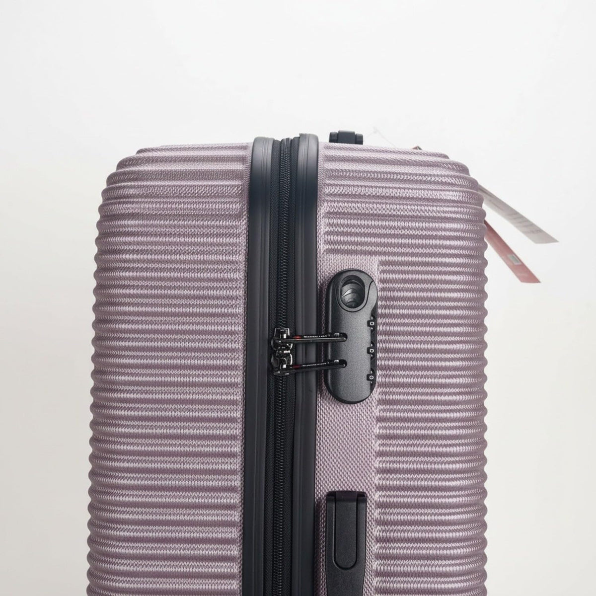 Ezzyrol 8440 ABS Hard Shell Luggage Set of 5 in Plum, Set of 3, 20 26 and 28 Inch